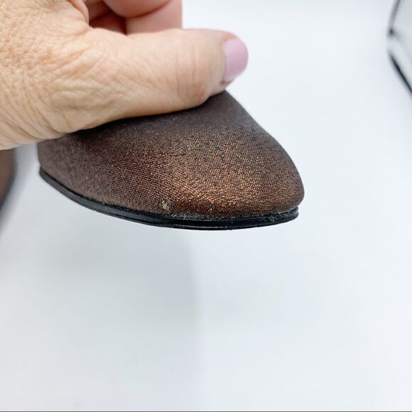 ‎Nina Metallic Copper Fabric Pumps Sz 7 - Picture 12 of 12